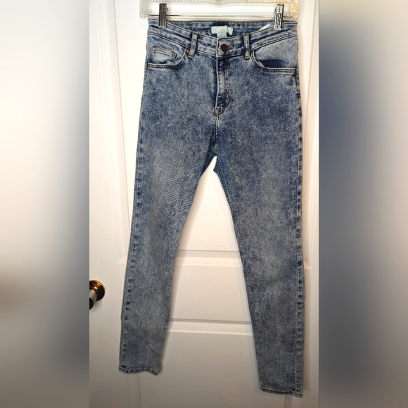 Skinny regular jeans, light blue/stonewash from h&m size 4 - Picture 2 of 4